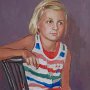 Portret dziewczynki, olej na płótnie, 70cm x 50cm, 2010r. Własność prywatna [RK 43]
